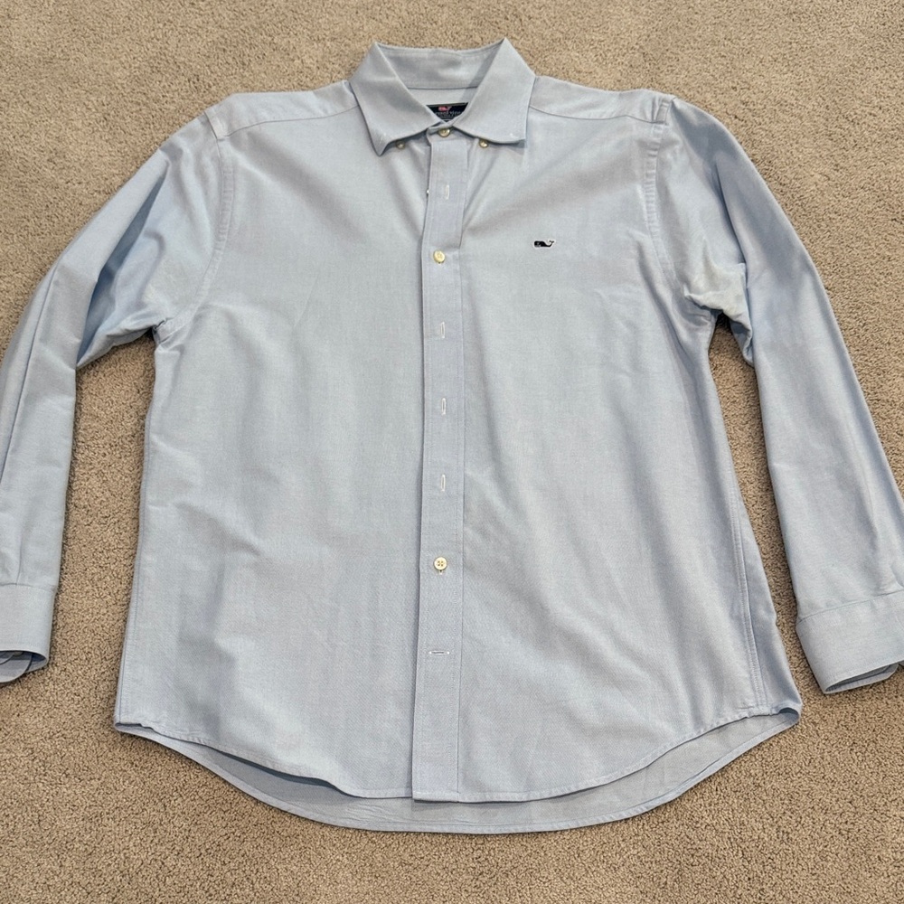 “Classic Fit Whale” Light Blue Men's Shirt